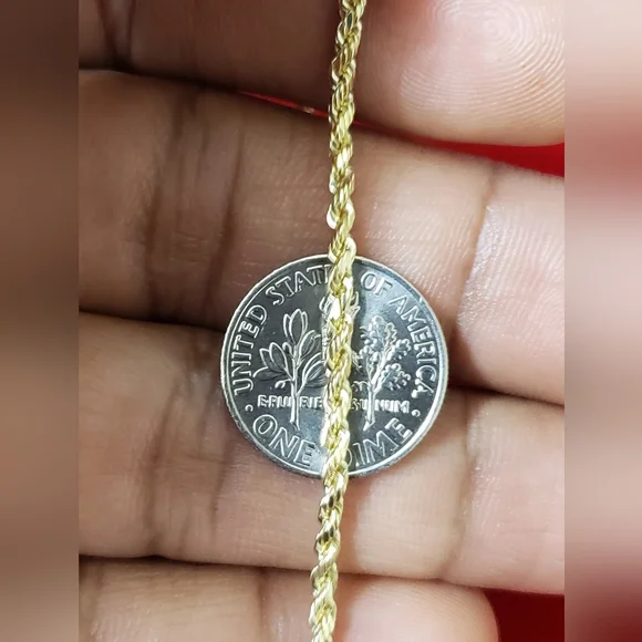 10kt Gold Rope Chain